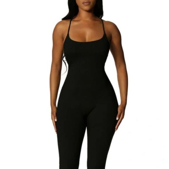 NWT Naked Wardrobe Cross Back Cami Jumpsuit - size 3X - Picture 3 of 7